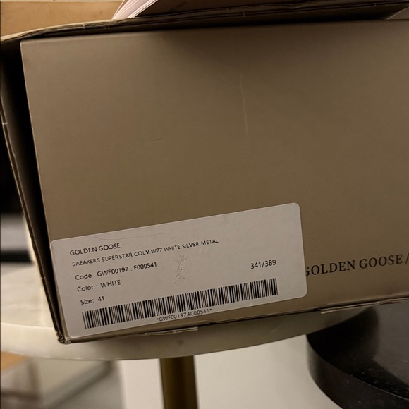 Golden Goose Cream Sneakers with Silver Star - Picture 9 of 10